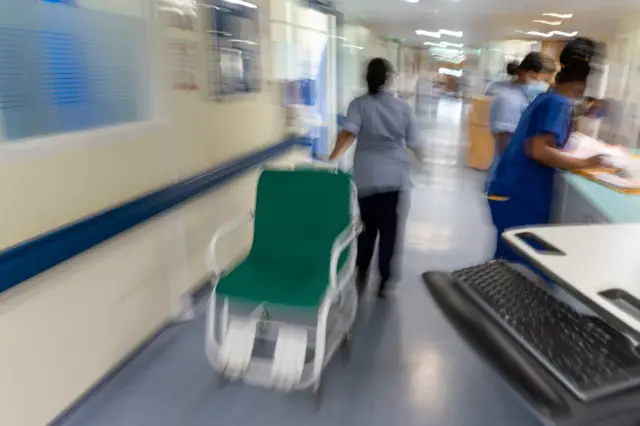 Busy hospital ward