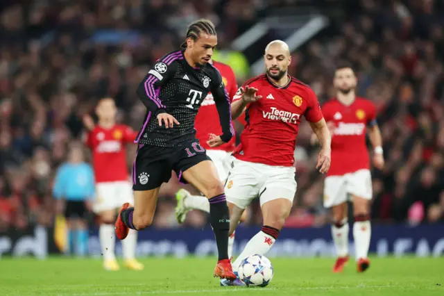 Leroy Sane and Sofyan Amrabat