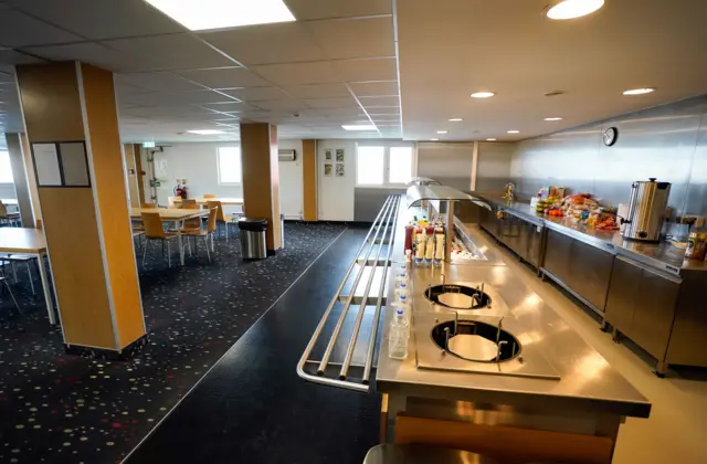 Bibby Stockholm canteen