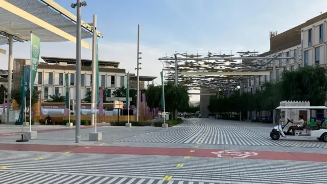 A deserted scene at COP28