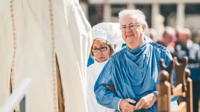 Mark Drakeford at Tregaron National Eisteddfod