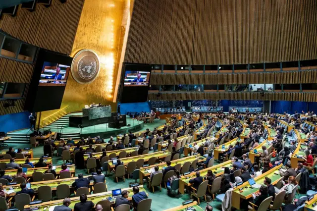 United Nations General Assembly vote on ceasefire resolution on 12 December 2023