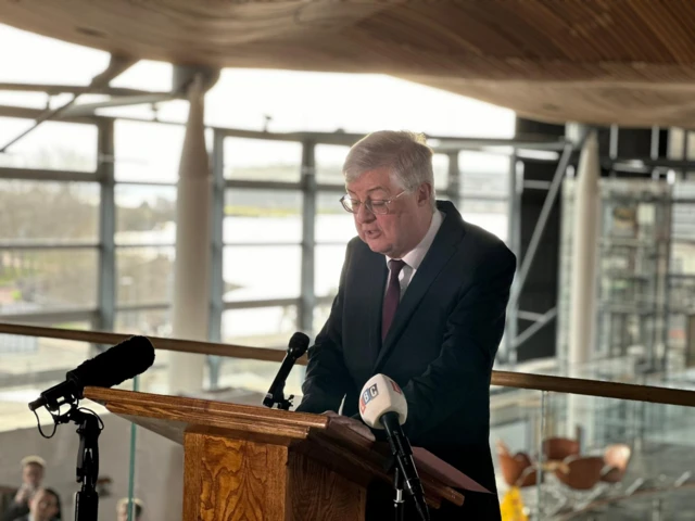 Mark Drakeford in the Senedd