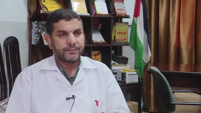 Dr Marwan al-Hams, the director of the Martyr Mohammed Yusuf al-Najjar Hospital, in the southern city of Rafah.