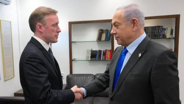 Jake Sullivan and Benjamin Netanyahu