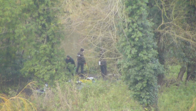 Police carrying out a search