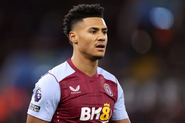 Ollie Watkins playing for Aston Villa