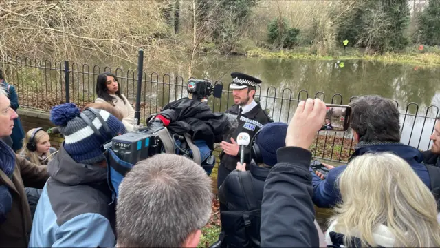 Ch Supt Dave Buckley takes questions from the press