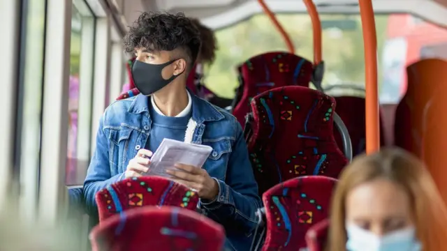 Boy on bus