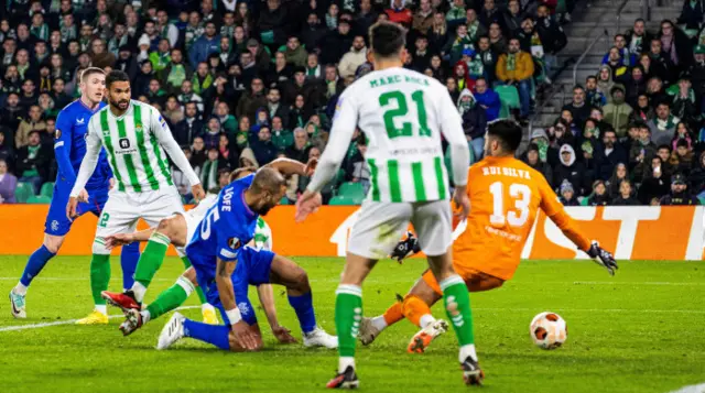 FT: Real Betis 2-3 Rangers