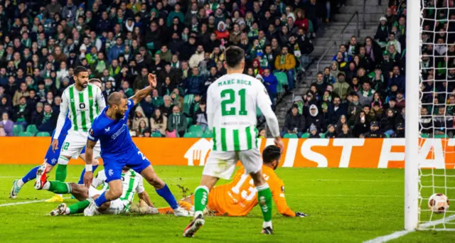 FT: Real Betis 2-3 Rangers