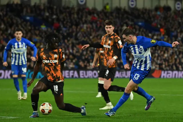 Pascal Gross shoots for Brighton & Hove Albion