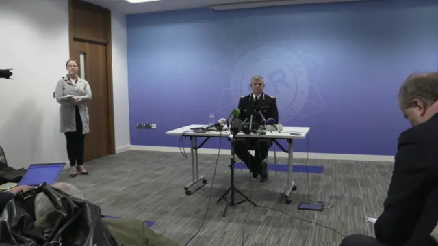 Assistant Chief Constable Chris Sykes after delivering his statement on 15 December