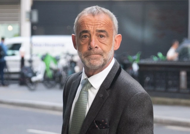 Michael Turner, known professionally as Michael Le Vell, arriving at the Rolls Buildings in central London