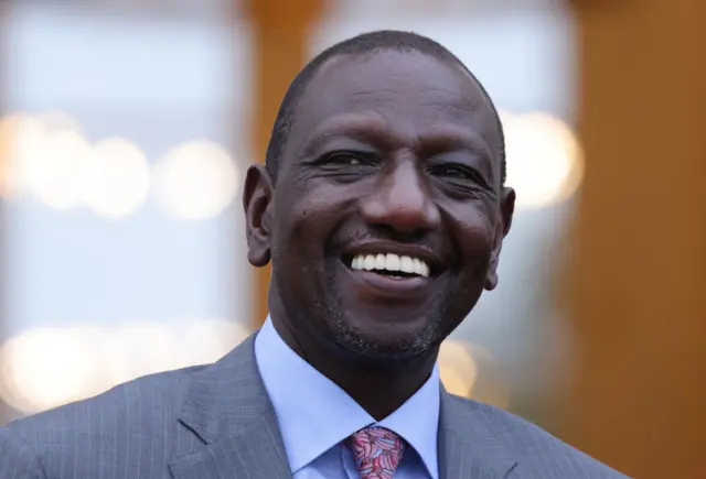 William Ruto, President Kenya, arrives to meet with German President Frank-Walter Steinmeier at Schloss Bellevue during the G20 Compact With Africa conference on November 20, 2023 in Berlin, Germany. Compact With Africa is a German initiative to encourage investment in participating African countries.