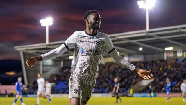 Abu Kamara scores for Portsmouth