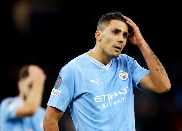 Rodri in a Manchester City shirt