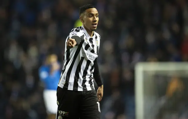 St Mirren midfielder Keanu Baccus