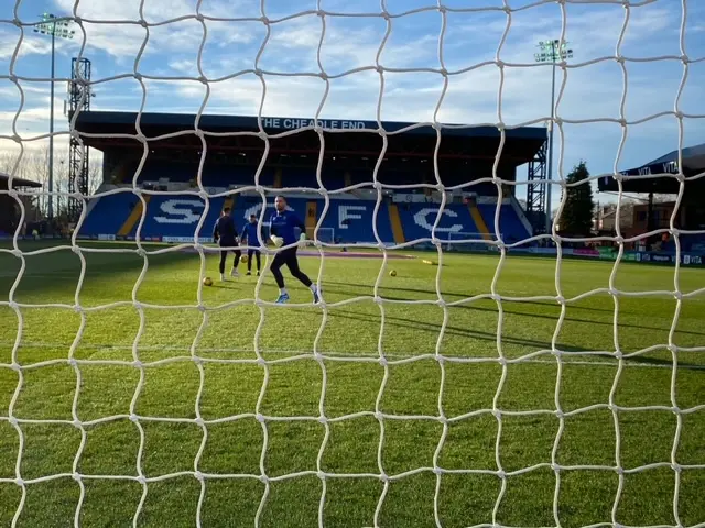 A general view of Stockport County's home ground