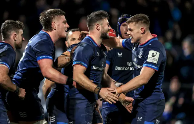 Leinster celebrate