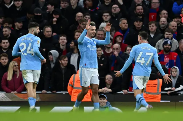 Jack Grealish celebrates