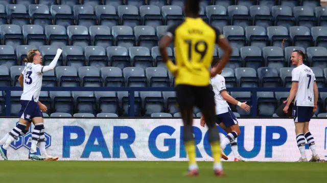 Preston celebrate