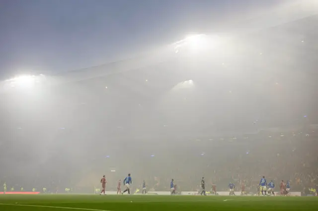 A smoke-filled Hampden