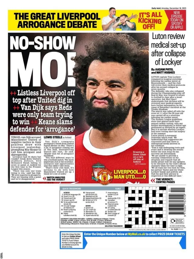 Mail back page