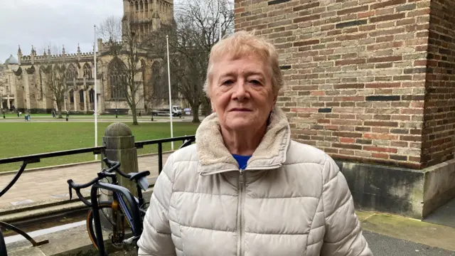 Woman pictured outside Bristol City Council's headquarters