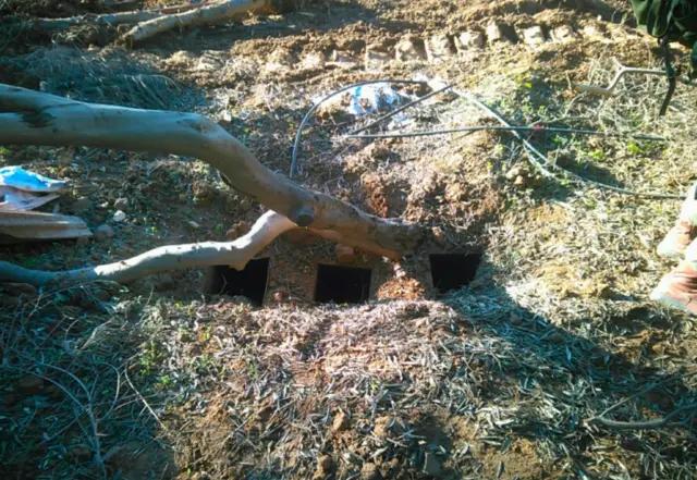 A Tunnel shaft that IDF says to be found in Jabalia