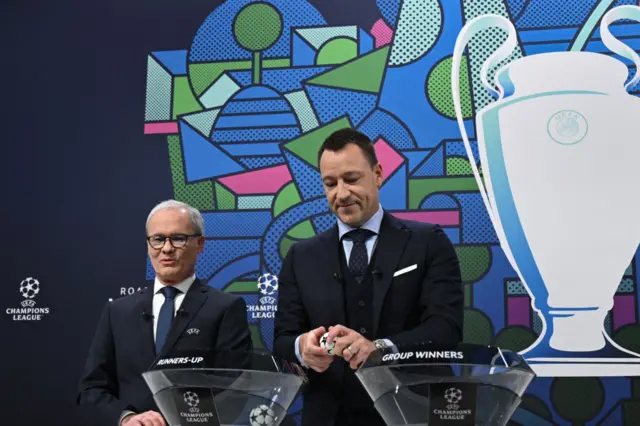 John Terry makes the Champions League draw