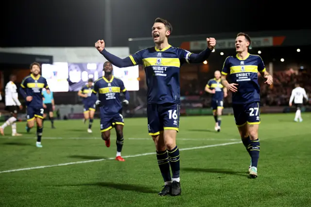 Johnathan Howson of Middlesbrough celebrates