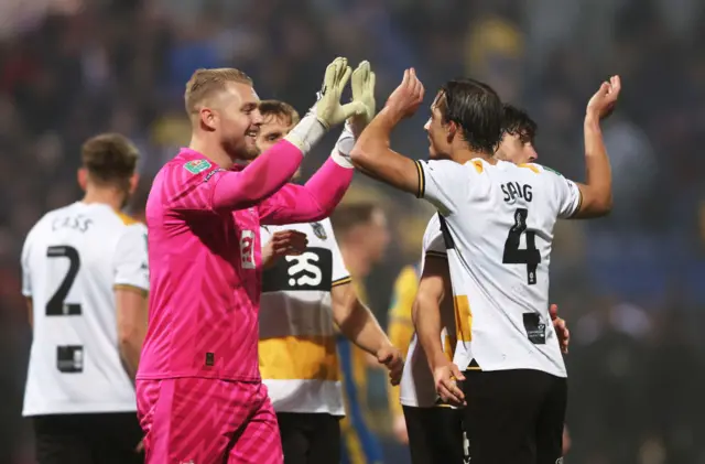 Connor Ripley and Tom Sang celebrate