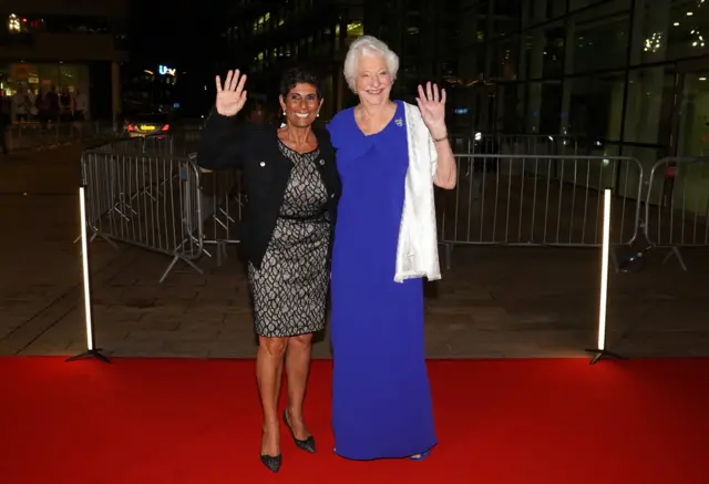 Fatima Whitbread and Lady Mary Peters