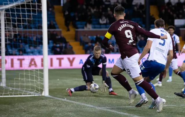 Will Dennis was badly at fault, fumbling the ball into his own net