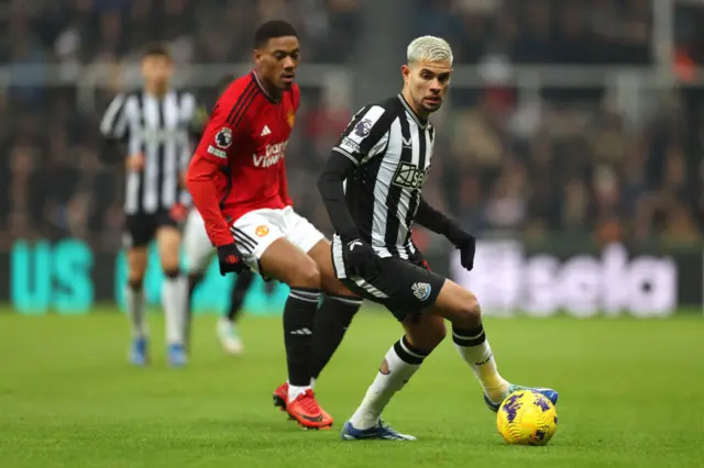 Bruno Guimaraes and Anthony Martial