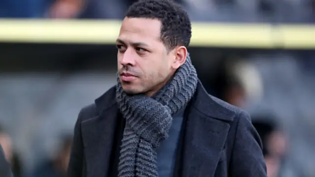 Liam Rosenior on the touchline