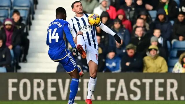 West Brom v Leicester match action