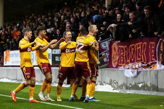 Motherwell are 1-0 up at Fir Park