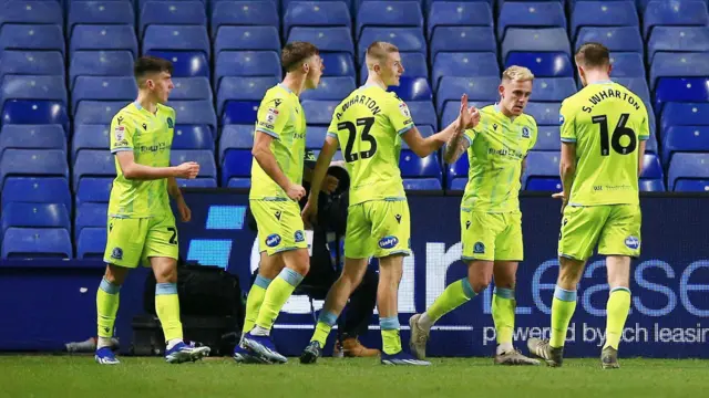 Sammie Szmodics celebrates scoring for Blackburn