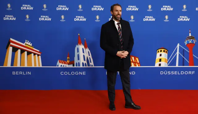 England manager Gareth Southgate at the Euro 2024 draw