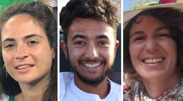 Inbar Haiman, 27, Hersh Goldberg-Polin, 23, and Carmel Gat, 39, were all kidnapped on 7 October