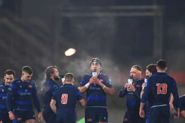 Edinburgh taking a break in game v Ulster