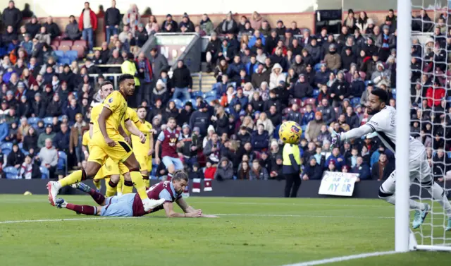 Rodriguez dives to head the ball into the net for the opener.