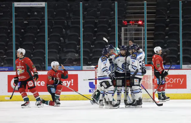 Coventry Blaze celebrate a goal