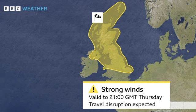 Weather graphic of Storm Pia