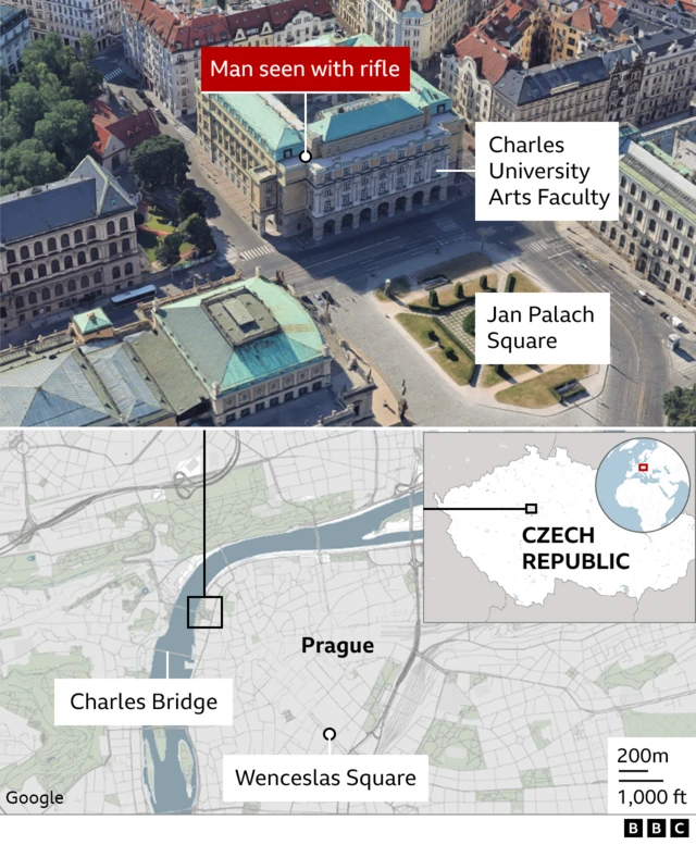 Map of Prague