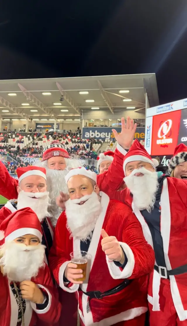 Ulster supporters at the match