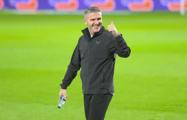 Preston boss Ryan Lowe at Swansea