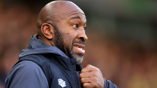 Darren Moore grimaces